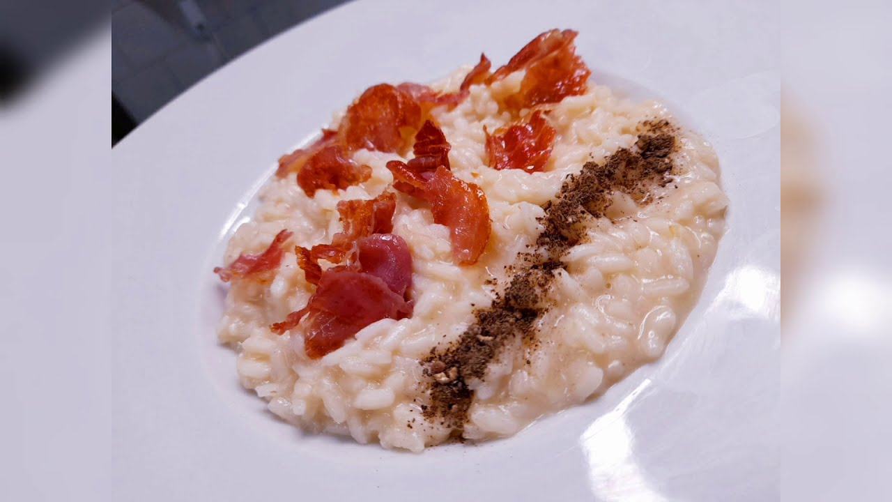 RISOTTO CACIO E PEPE* CON CRUDO CROCCANTE PERFETTO 🍚😋 Chef Massimo Scirocco
