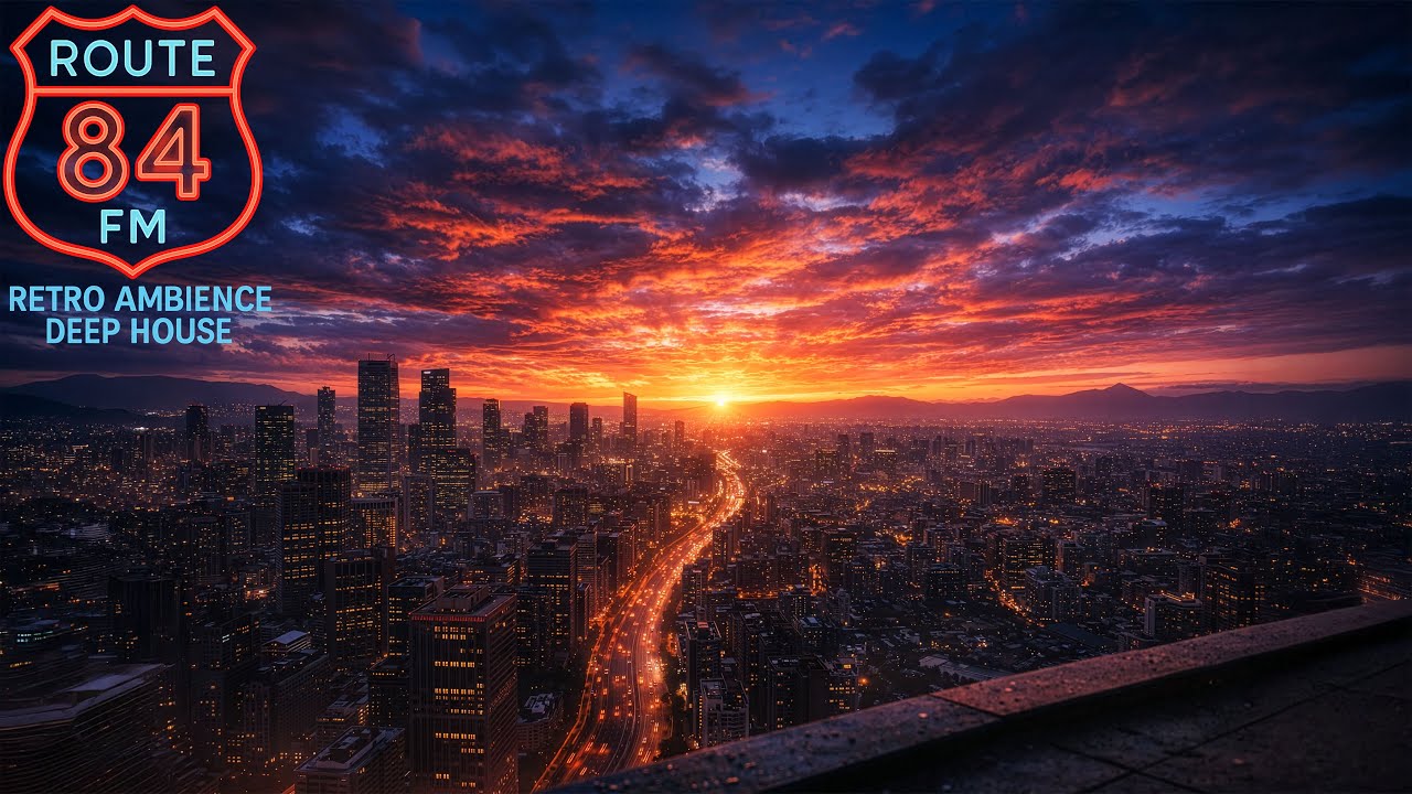 Route84FM – City in Slow Motion | Cinematic Synth Deep House Slow, Night City, 100 BPM