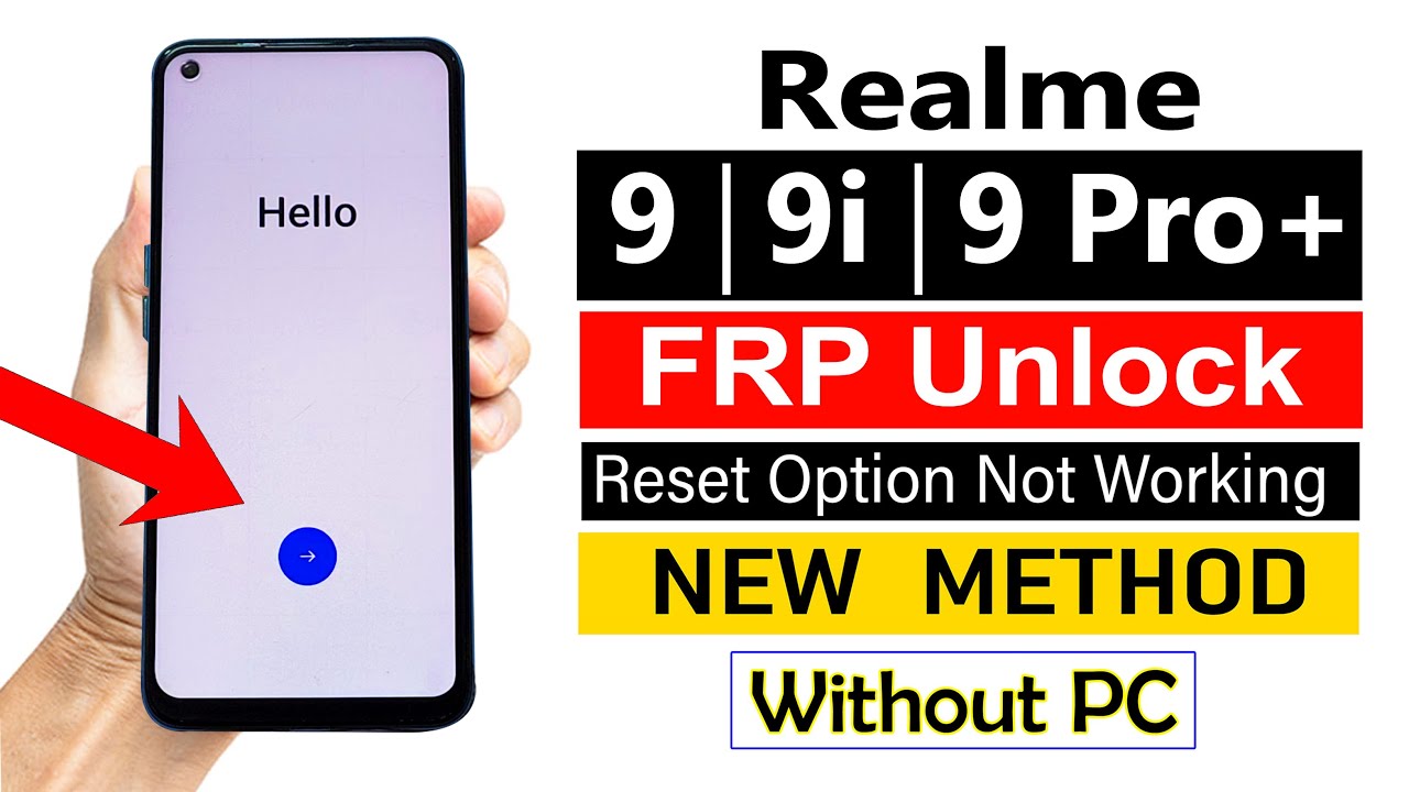 Realme 9/9i/9 Pro+ FRP Bypass ANDROID 13 (Without Computer) | NEW UPDATE