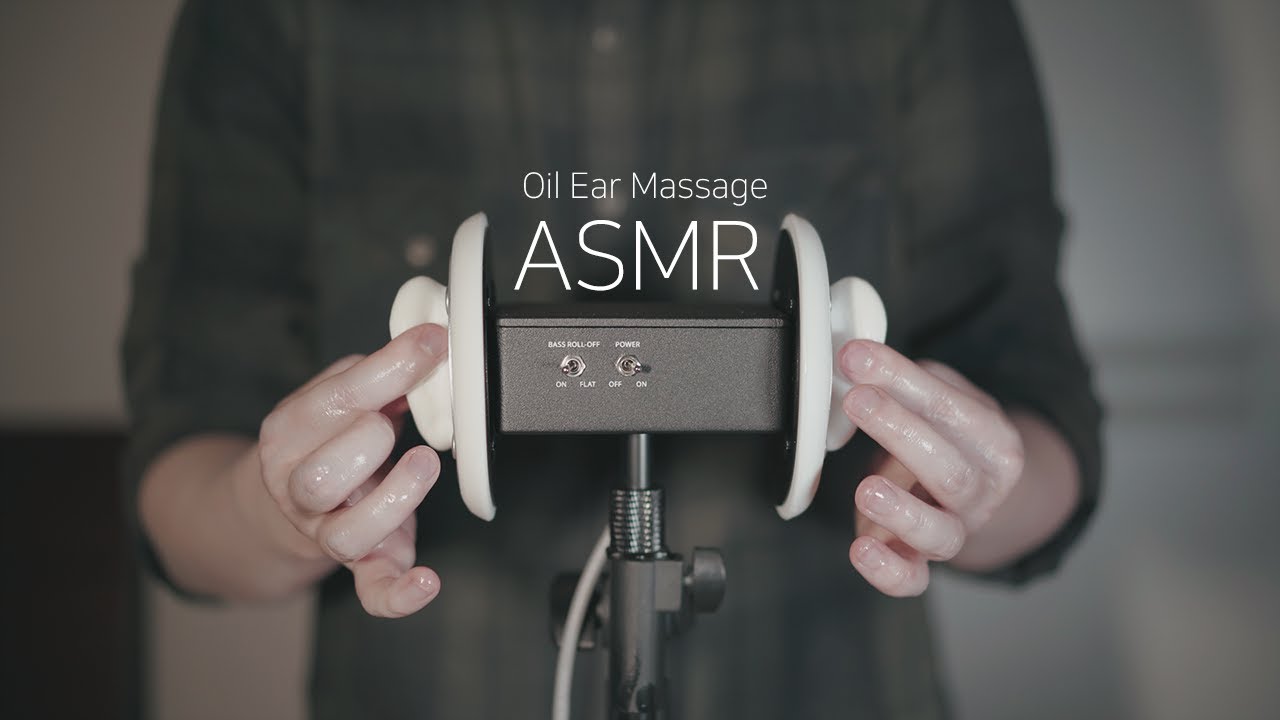 ASMR 귓바퀴를 문질문질 오일 귀마사지 최애 팅글 (no talking)