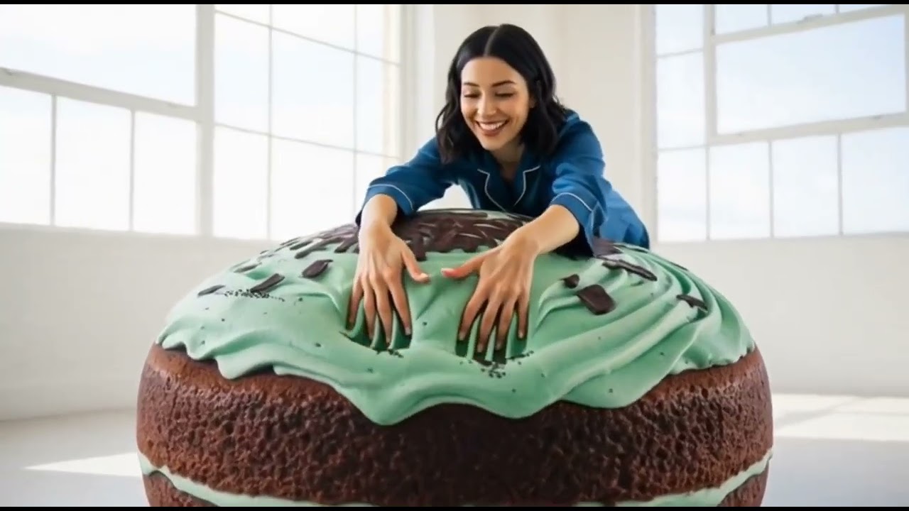 Ultra Realistic Giant Dessert ASMR | Binaural Food Sounds (No Music)