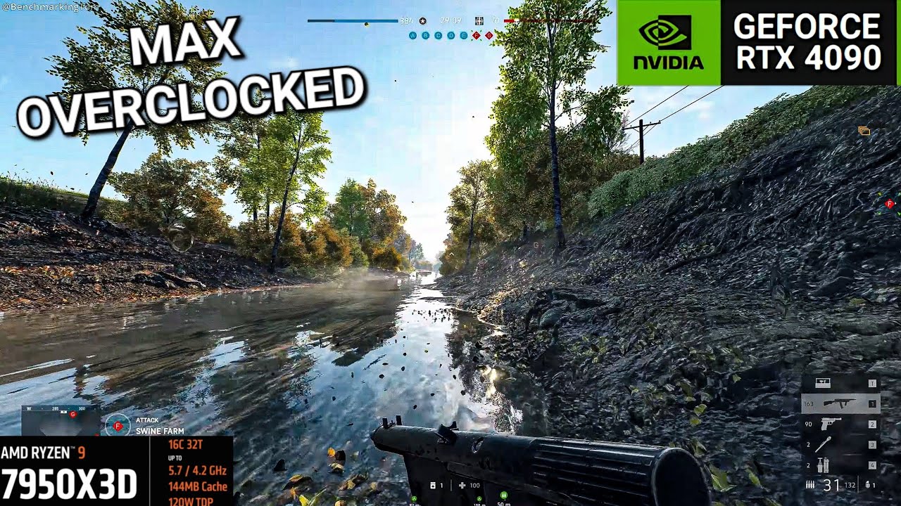 Battlefield V: RTX 4090 / 7950X3D - Ultra & Low - 1440p, 4K, 8K | Benchmark