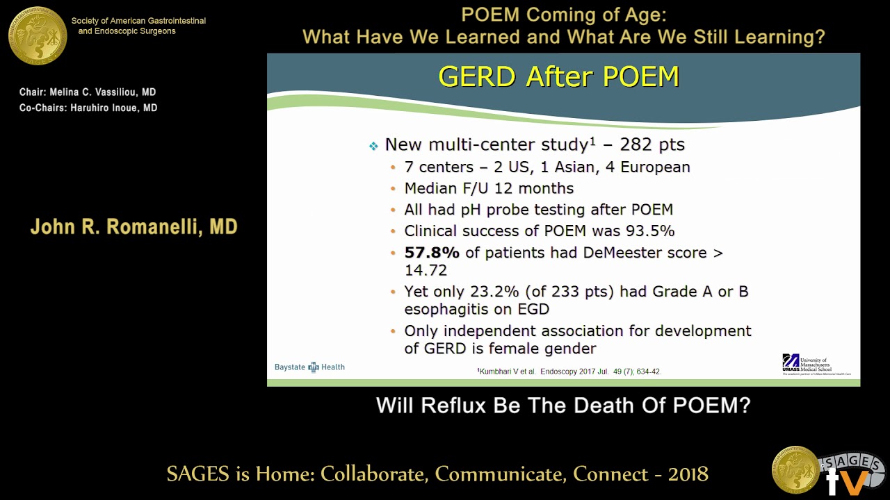 Will reflux be the death of POEM?