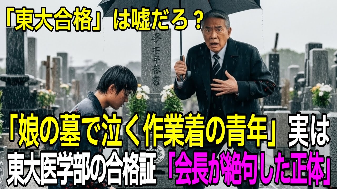 娘の墓で泣く整備工が「東大合格証」を…億万長者が震えた驚愕の真実