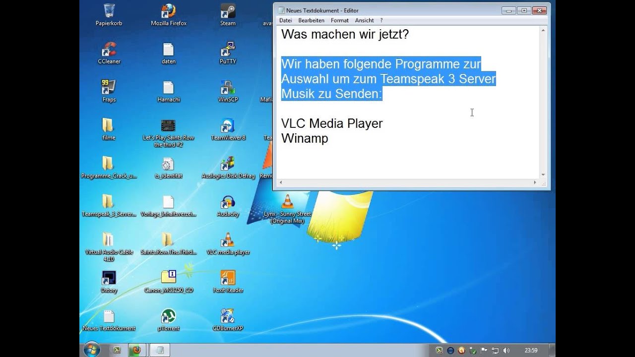 Teamspeak 3 Musikbot Tutorial (Virtual Audio Cable)