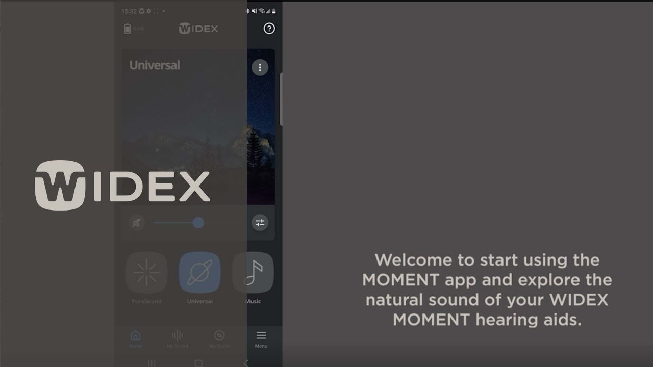 Pair WIDEX MOMENT™ direct streaming hearing aids to an Android smartphone | WIDEX hearing aids