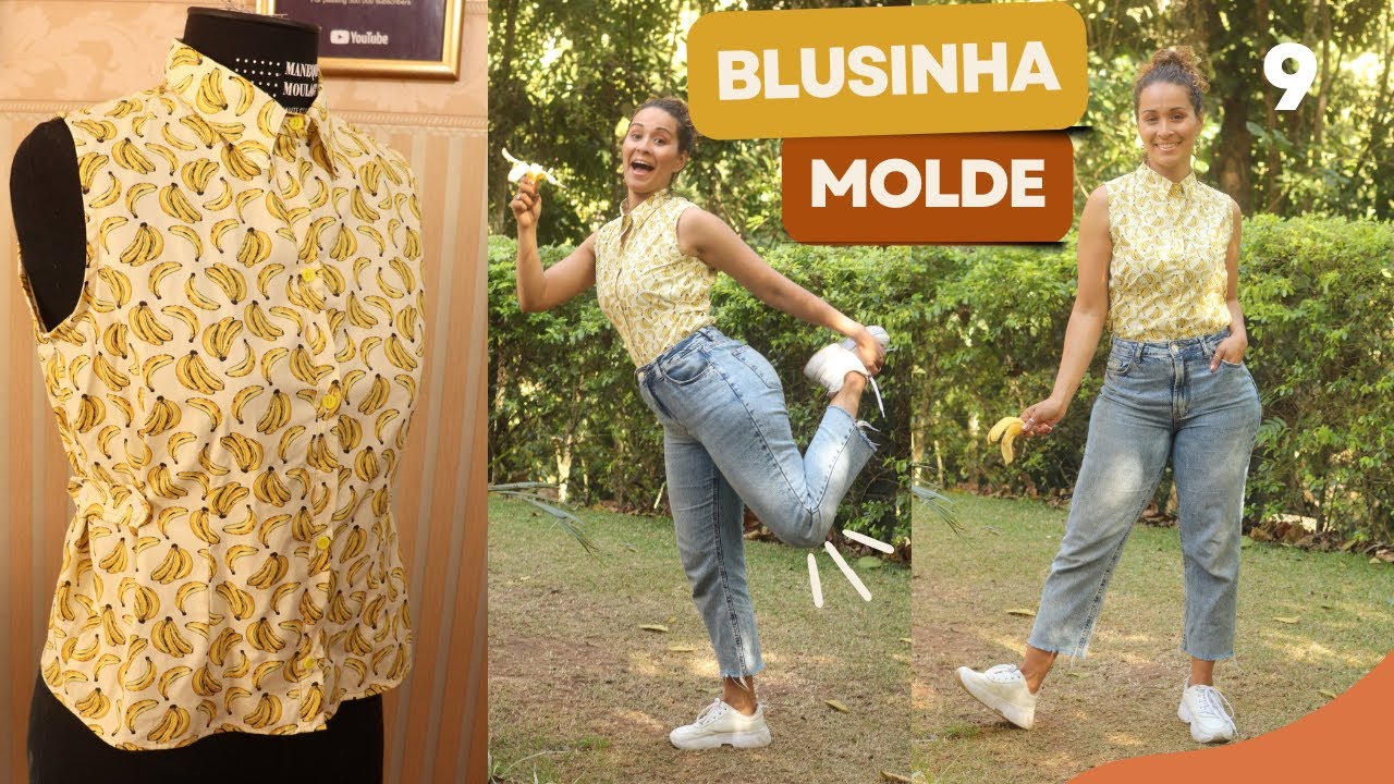 Blusinha Descolada Com Gola MOLDE Dayse Costa