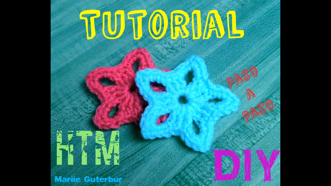 Aprende A Tejer  Estrellas: Tejidas a crochet!!!