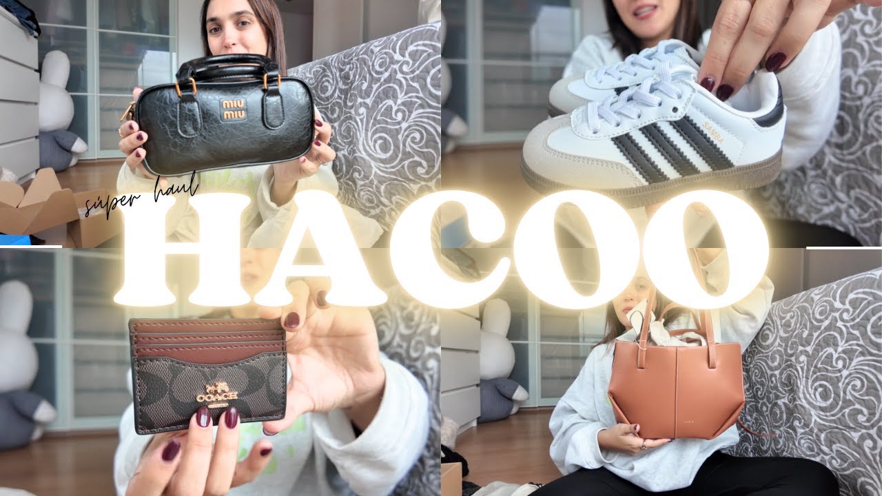 SÚPER HAUL de HACOO 💕 | MIU MIU, ADIDAS, POLENE, COACH 🤯