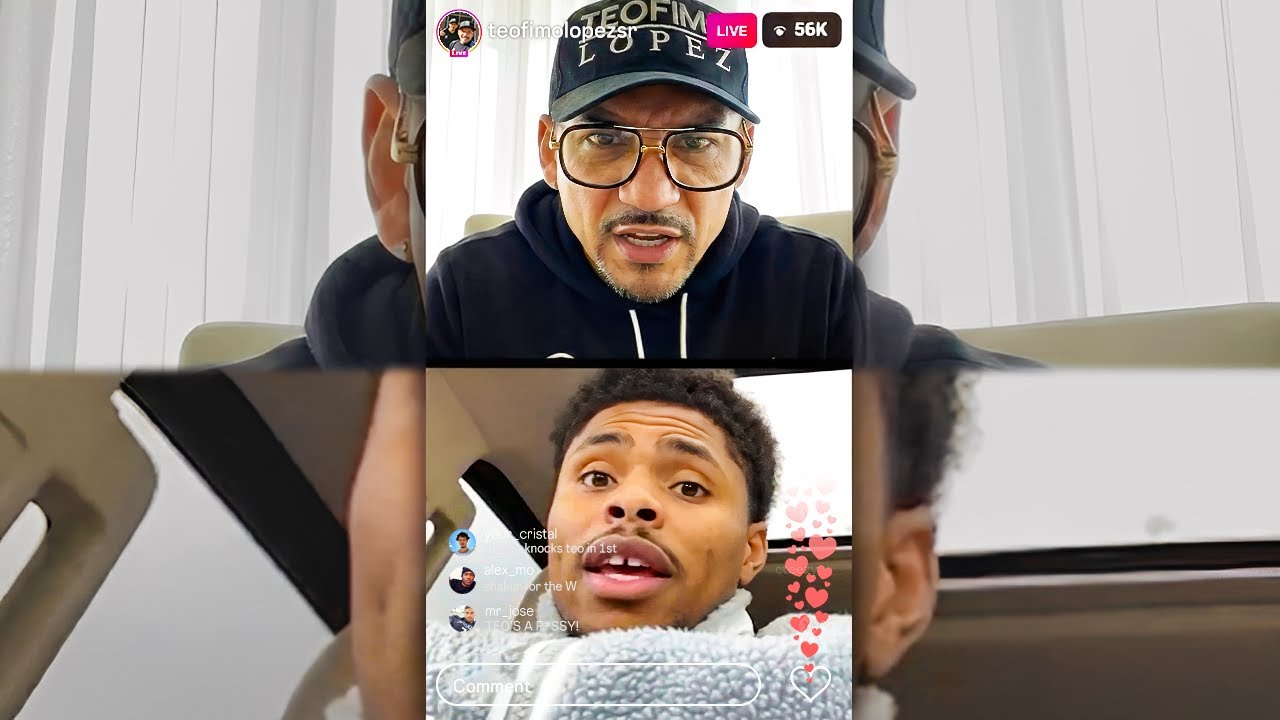 Teofimo Lopez Sr UNLEASHES On Shakur Stevenson On Live (FULL VIDEO)