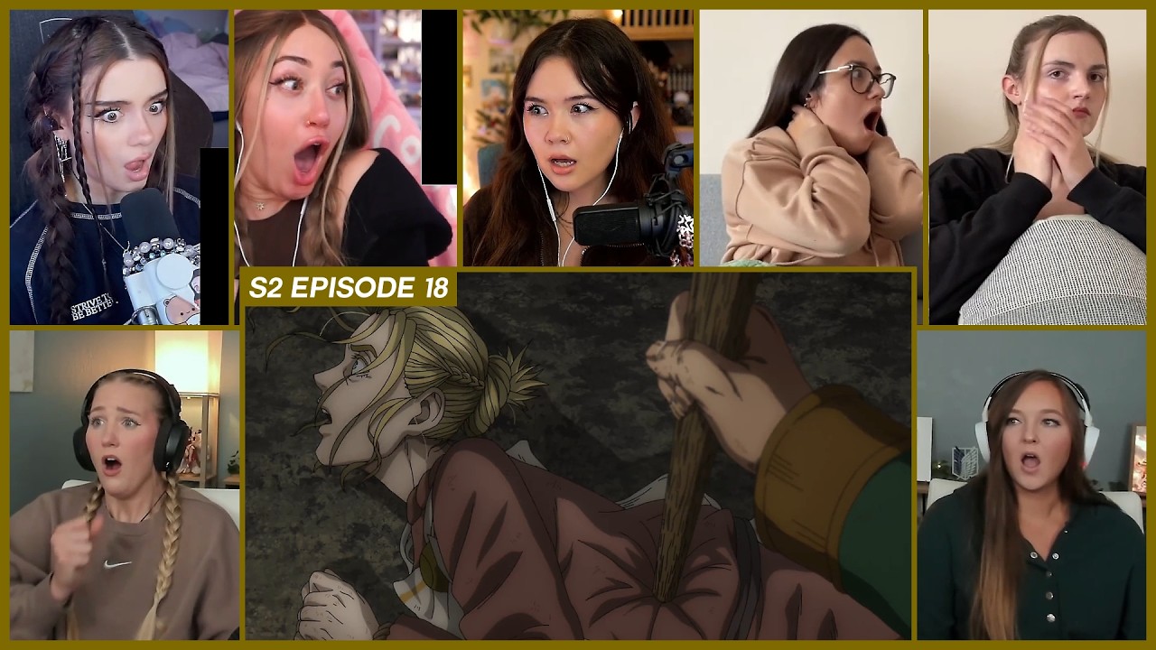 [GIRLS REACT] Ketil beats Arnheid | Vinland Saga S2 Ep 18 Girl Reaction Mashup