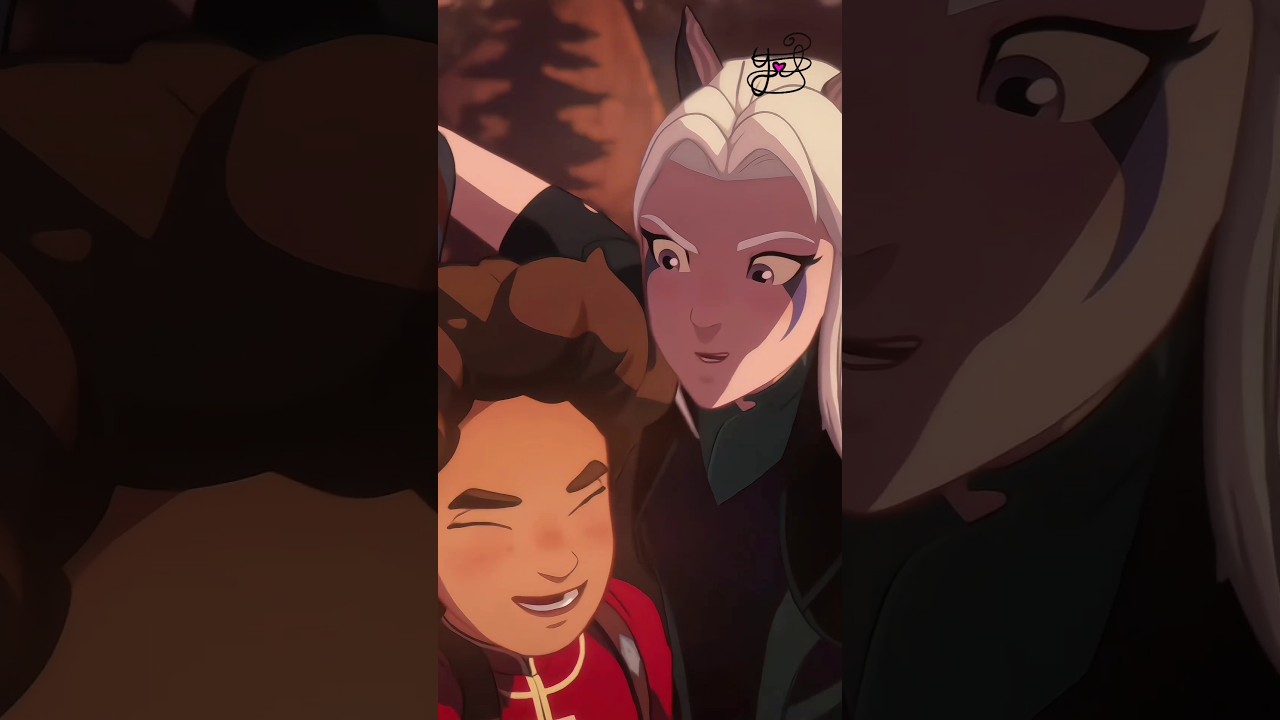 Rayla is like a big sister to Ezran #thedragonprince #ezran #rayla #season7 #siblings