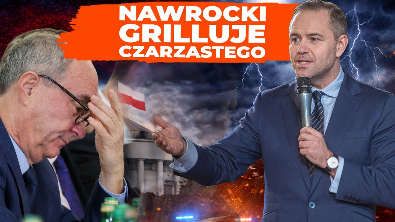 Co tam się wydarzyło? Nawrocki zrugał Czarzastego
