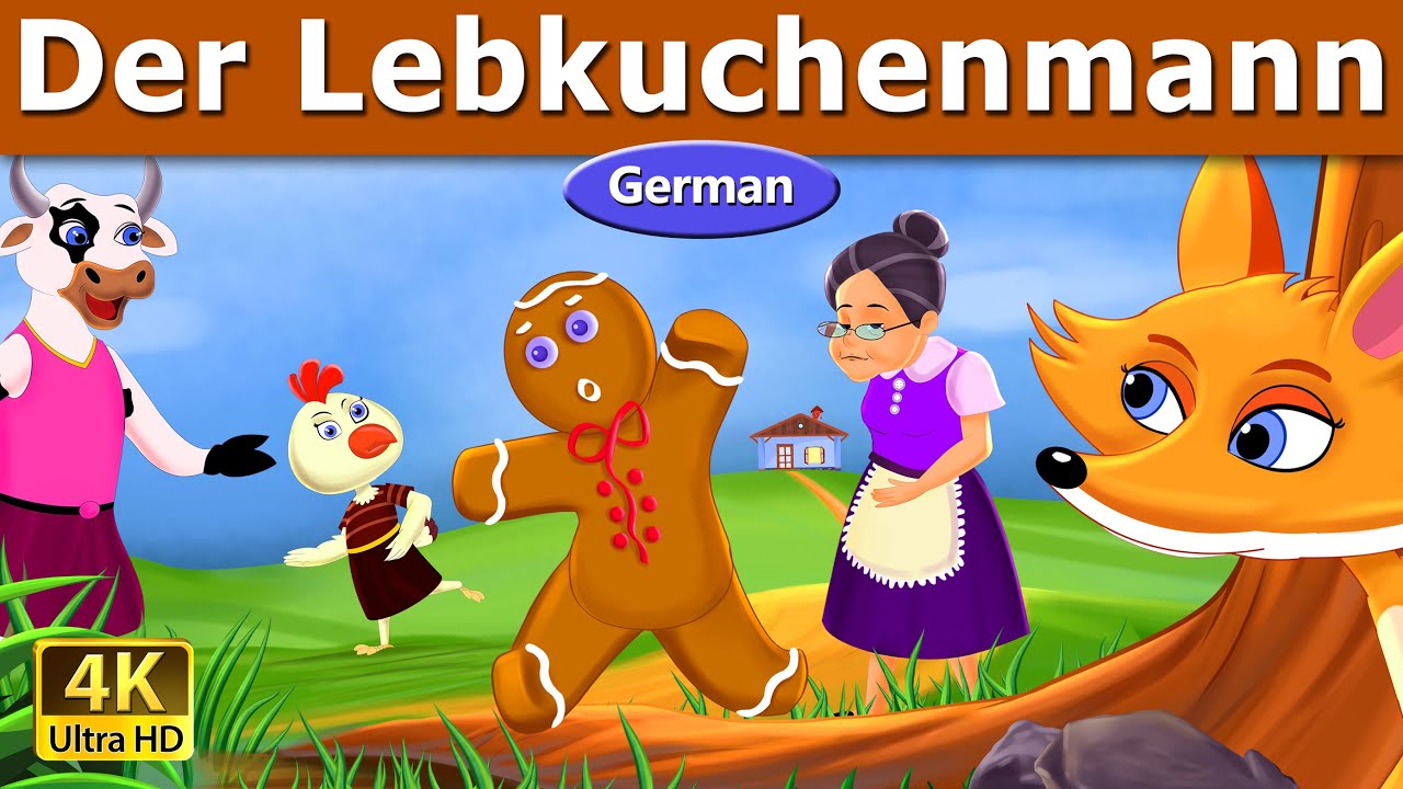 Der Lebkuchenmann | Gingerbread Man in German | M&auml;rchen | @GermanFairyTales