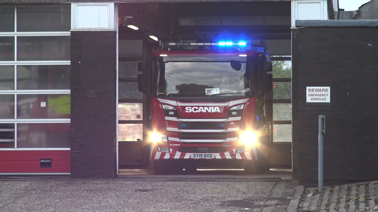 *NEW GENERATION SCANIA* Scottish Fire and Rescue Service K01P1 Turnout