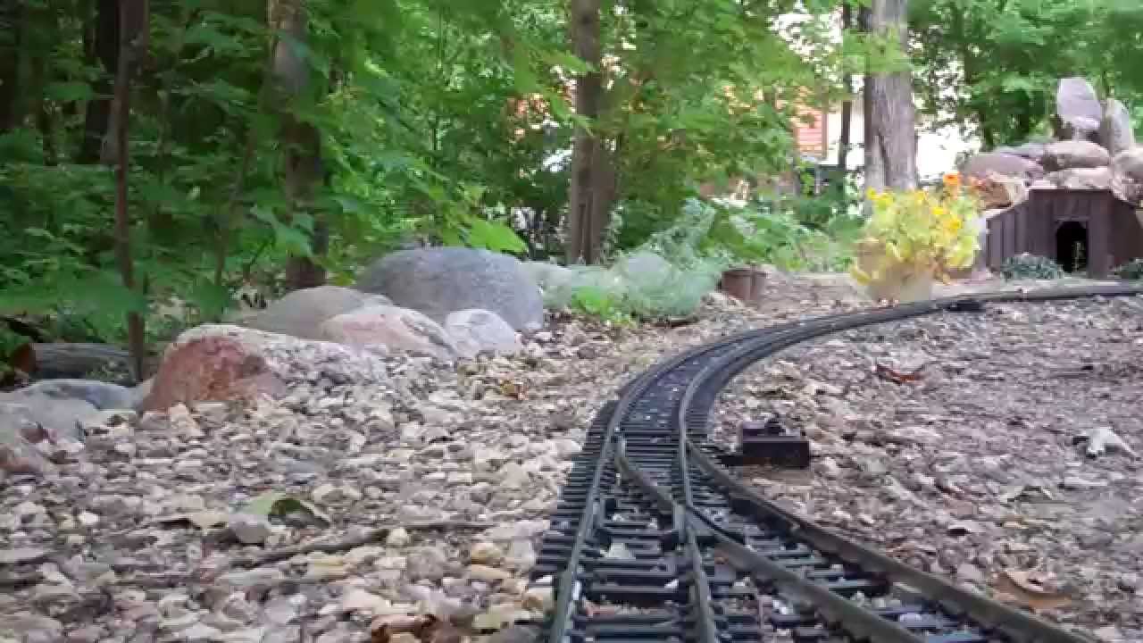 My Deer Haven Garden Railroad Cab Ride (Unedited HD) 2014.