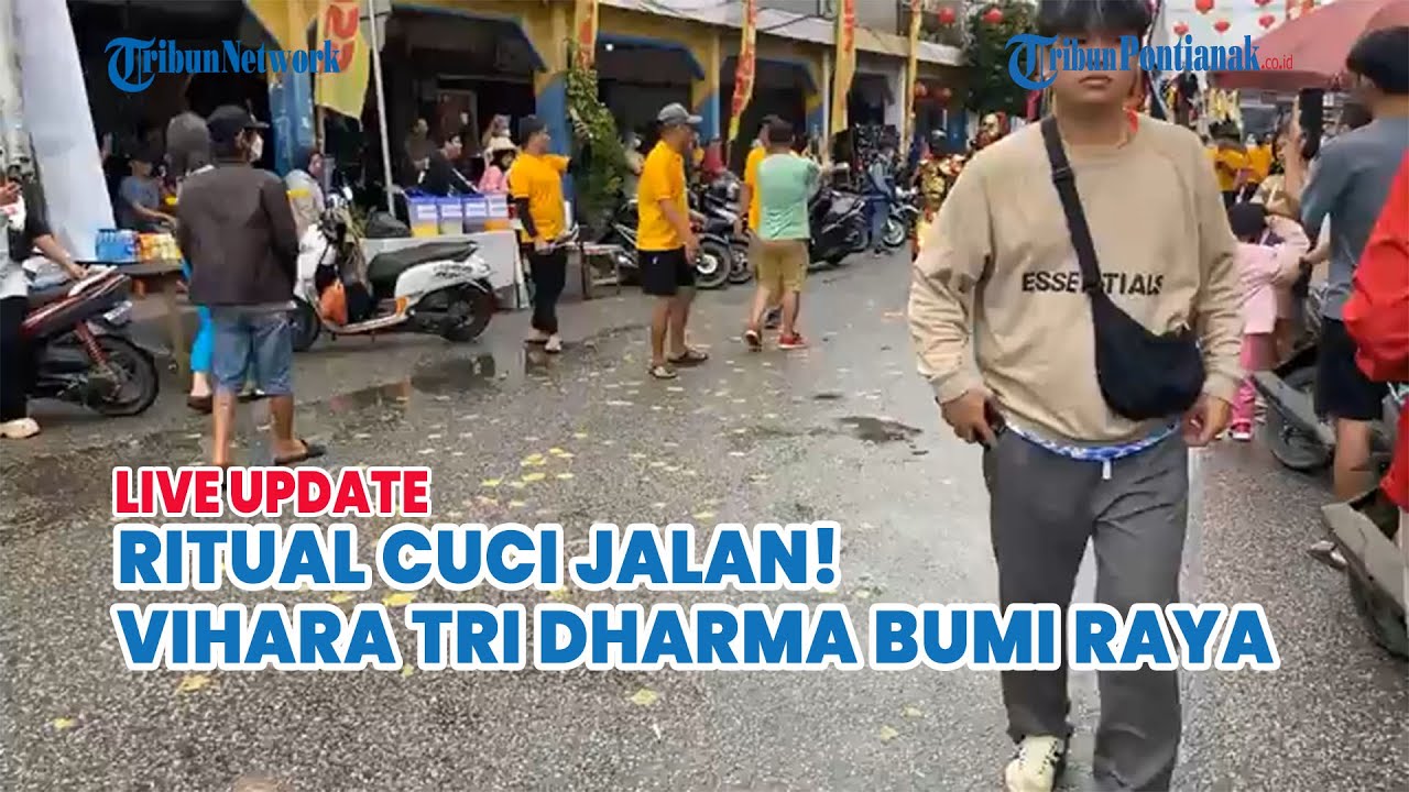 🔵 Sakral! Ritual Cuci Jalan di Vihara Tri Dharma Bumi Raya Jelang Cap Go Meh 2025