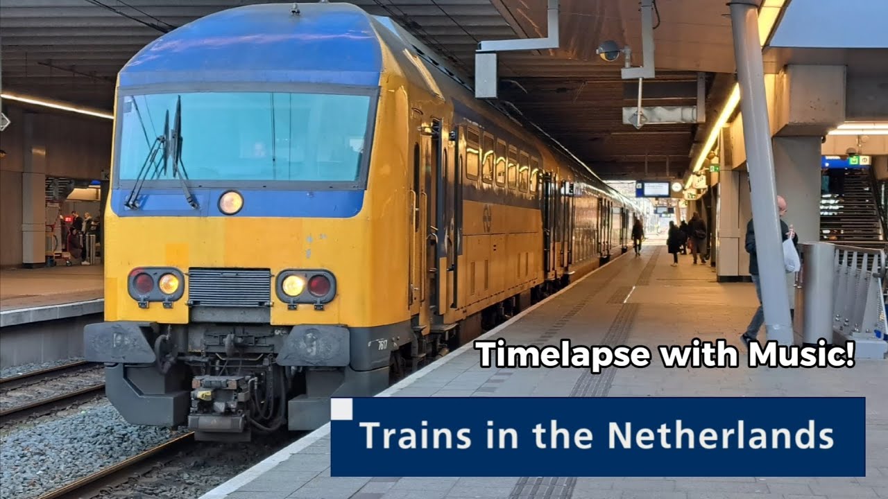 Treinen in Nederland Timelapse met Muziek! | Trains in the Netherlands Timelapse with Music - 2024