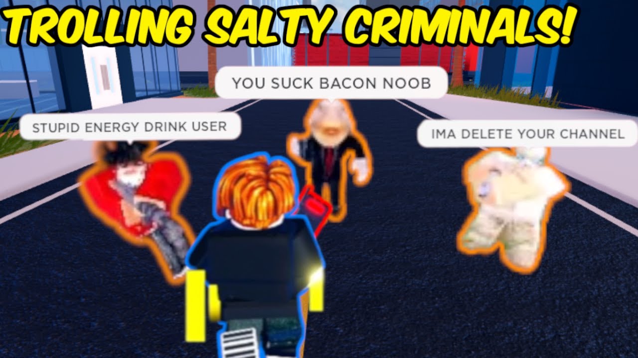 TROLLING SALTIEST GROUP of CRIMINALS in Roblox Jailbreak!
