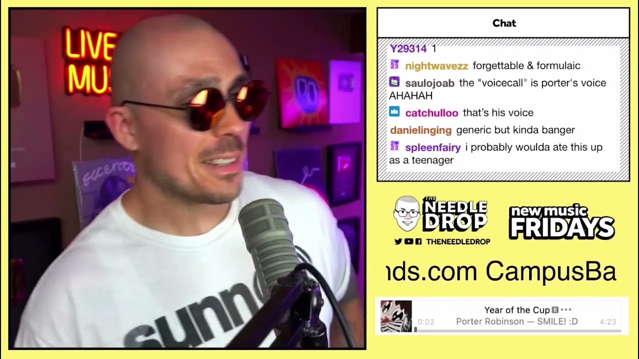 Anthony Fantano's reaction to SMILE! :D by Porter Robinson