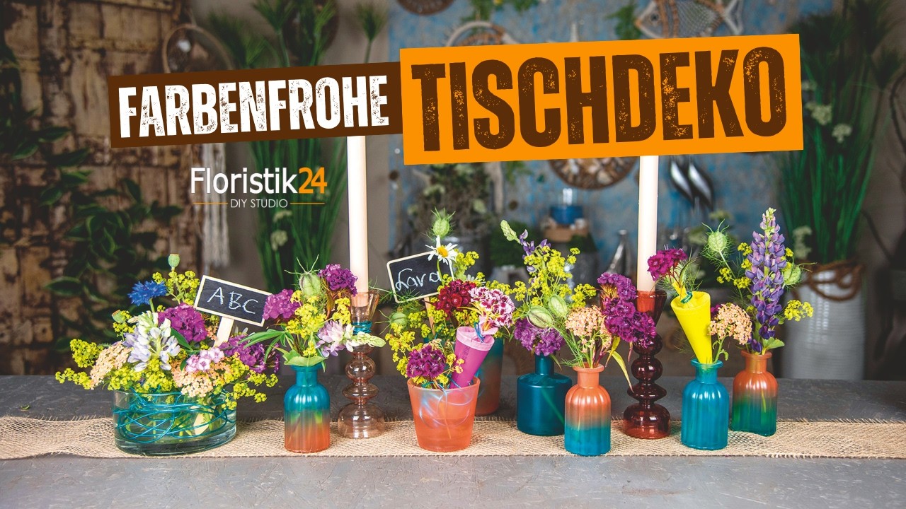 Einschulung Deko basteln | Tischdeko | Upcycling Glas lackieren