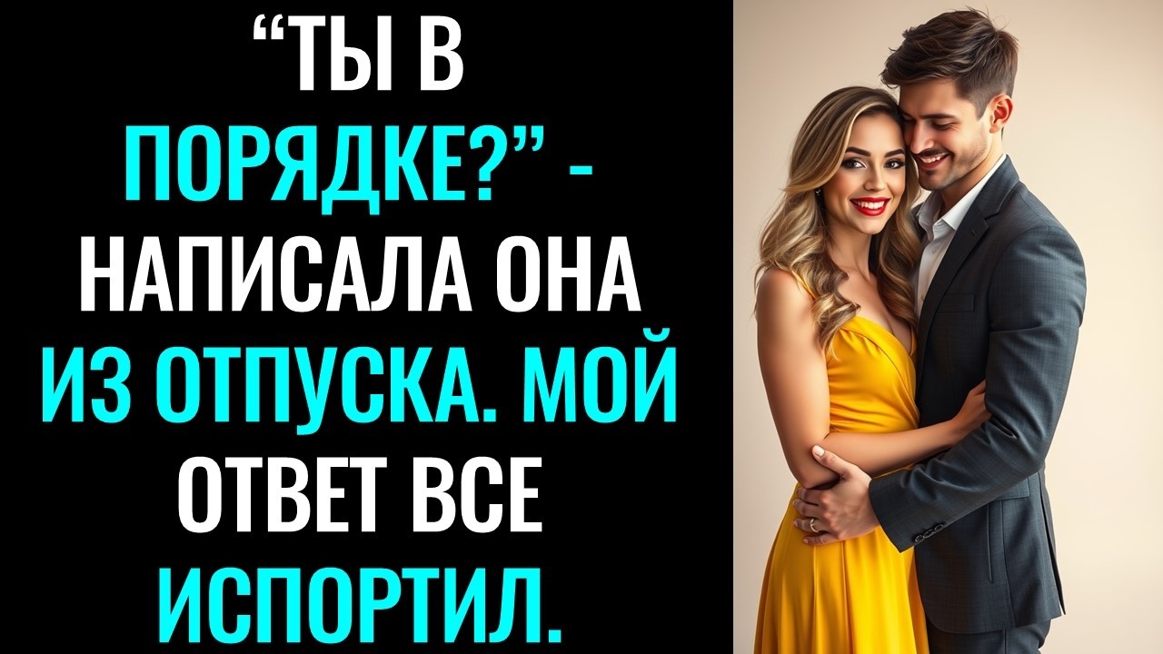 “Ты в порядке?” - написала она из отпуска. Мой ответ все испортил.#история #скрытые #эмоциональное