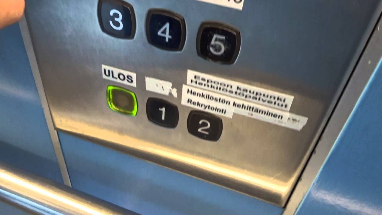 AMAZING Old 1986 KONE M Traction Elevators/Lifts@Kamreerintie, Espoo, Finland