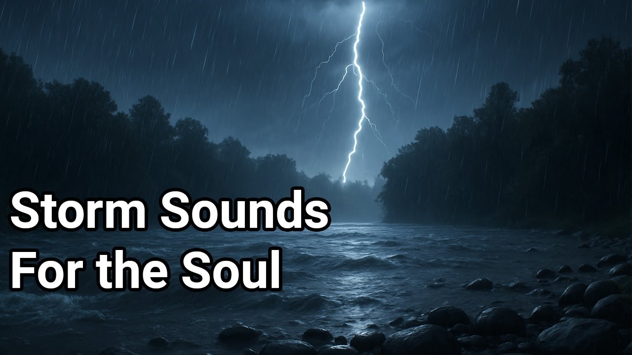 Powerful Thunderstorm & River Rain Sounds 🌧️ Sleep Aid Relaxation & Meditation Ambience (30 Minutes)