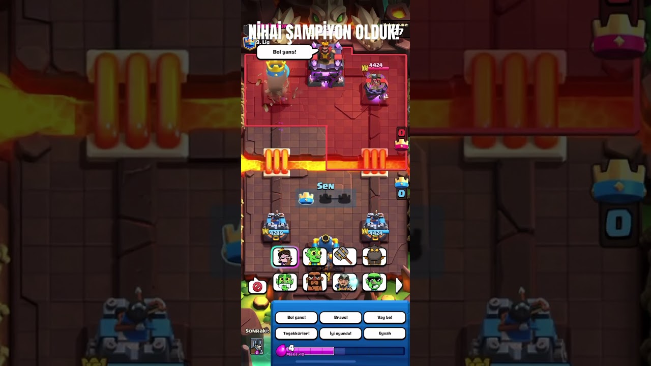 NİHAİ ŞAMPİYON OLDUK! #clashroyale #supercell #tazı
