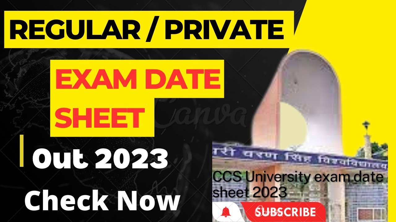 ccsu private exam date sheet 2023 | ccsu exam update today | ccsu exam date sheet 2023