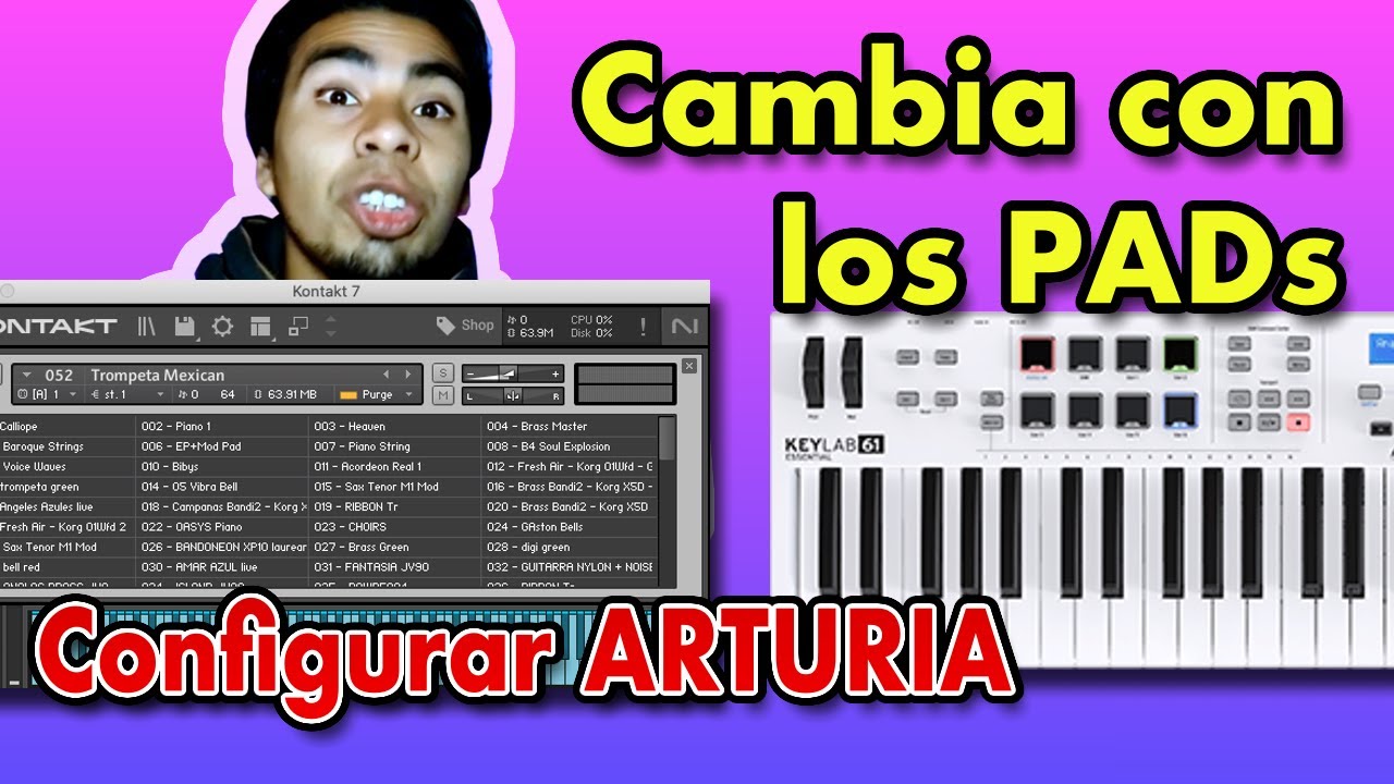 Cambiar Sonidos Con PADS de ARTURIA en KONTAKT
