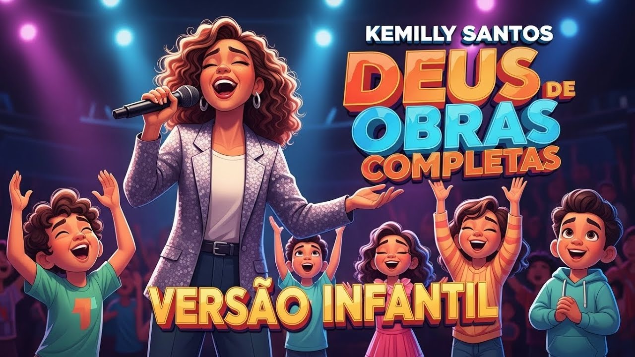 Deus de Obras Completas (Versão Infantil) | Coral Infantil | Cover Kemilly Santos