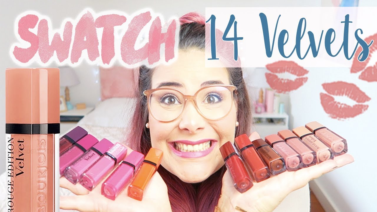 14 SWATCH :  NOUVEAUX Rouges Editions Velvet de Bourjois