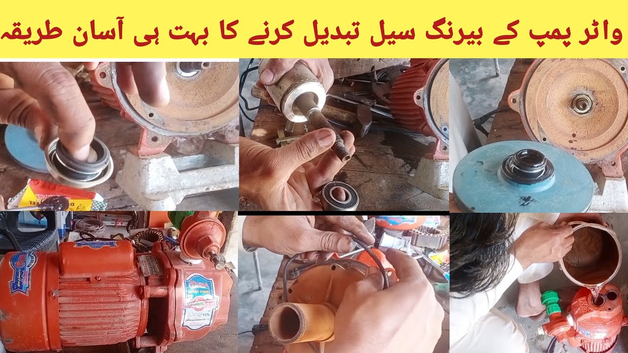 How to change bearing and seal of water pump| Water pump bearing seal replacement| water pump repair