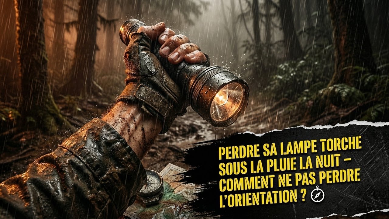 Perdre sa lampe torche sous la pluie la nuit – comment ne pas perdre l’orientation ?