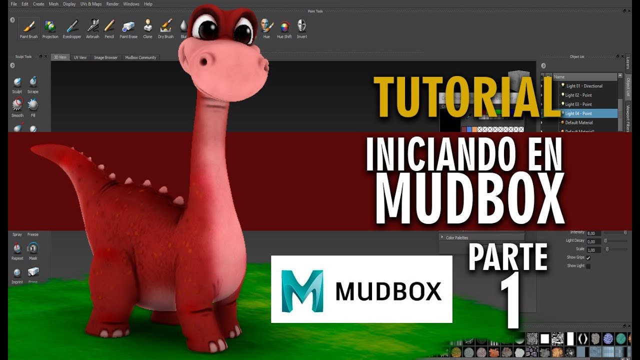 Tutorial iniciando con Mudbox en español ::: Parte 1