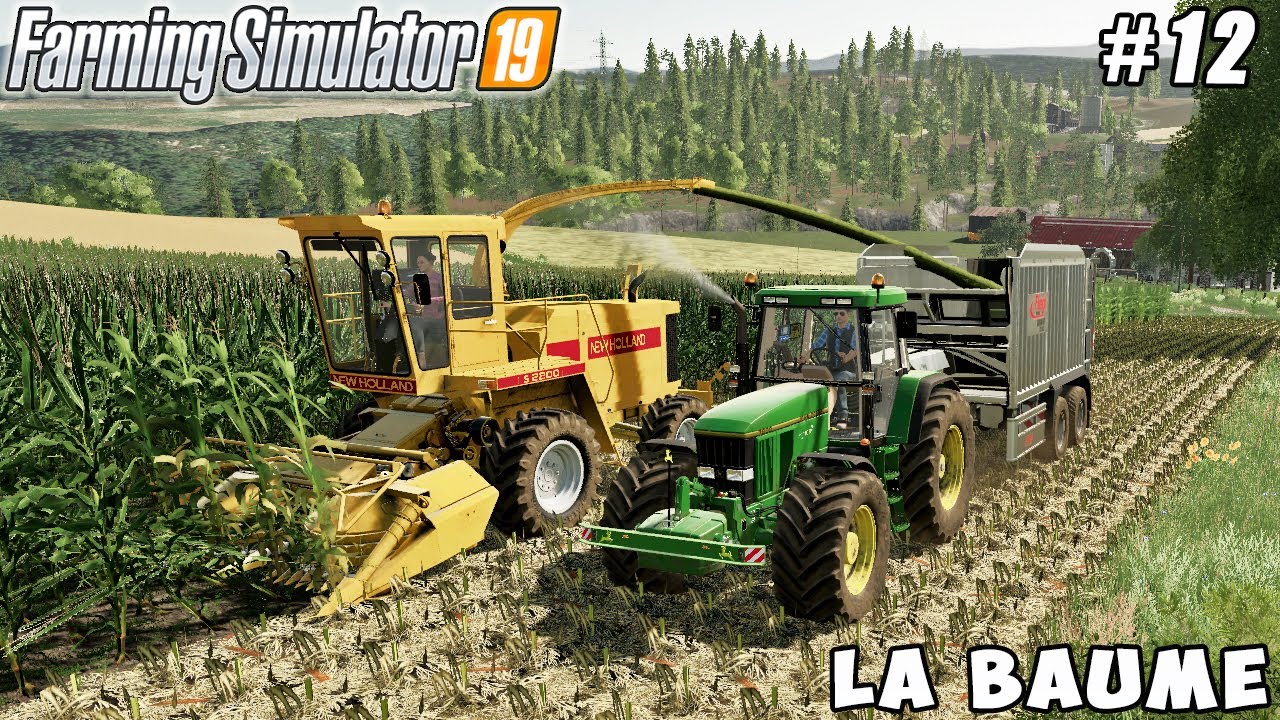 Harvesting corn silage with NEW HOLLAND S2200 | La Baume | Farming simulator 19 | Timelapse #12