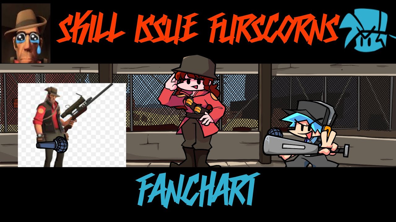 Skill Issue Furscorns Remix V2 FANCHART | Fanmade Vs Mann Co Remix