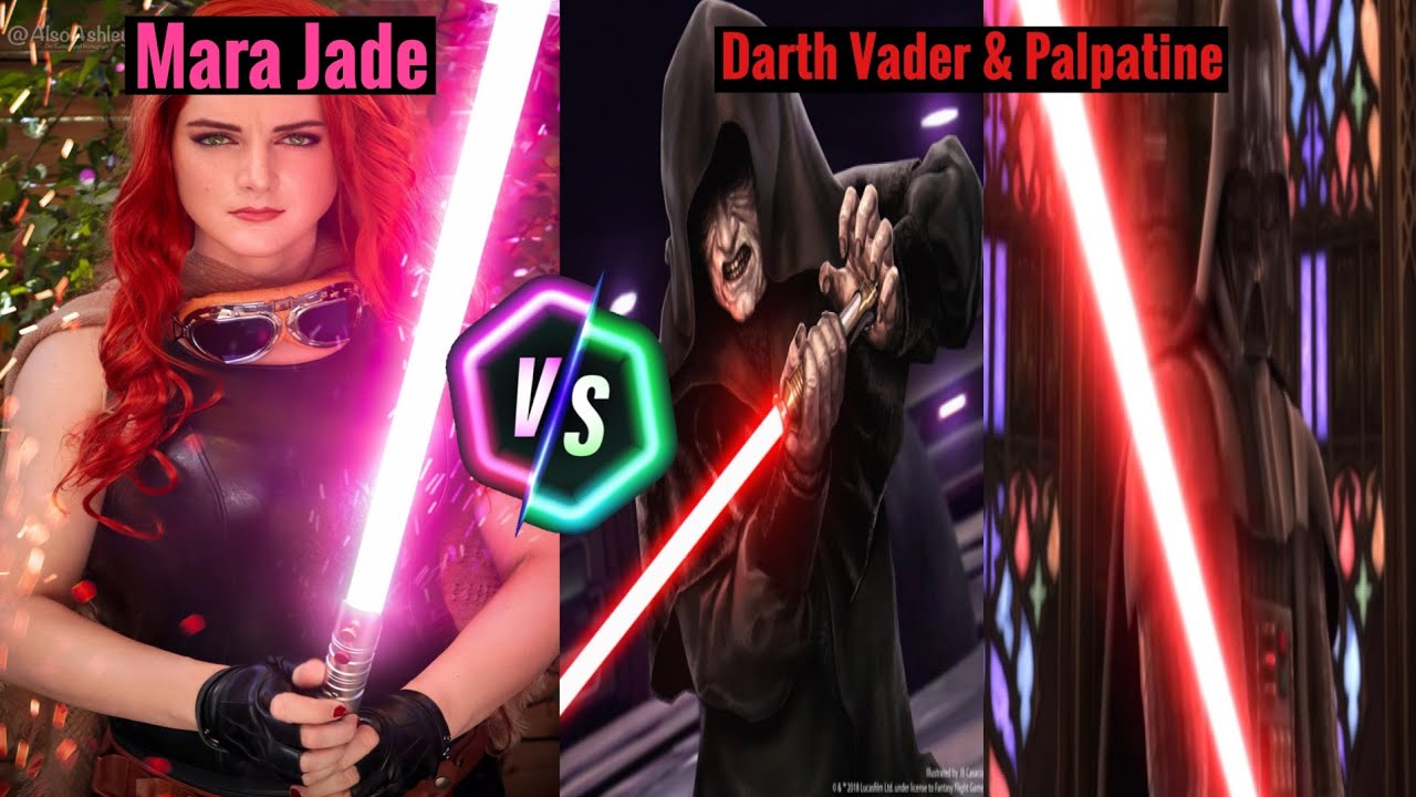 Star Wars: The Force Unleashed Wii - Mara Jade Vs Darth Vader & Palpatine!