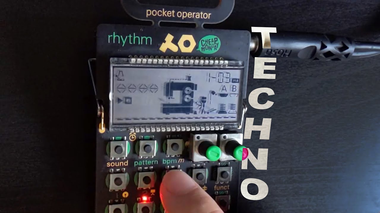 Minimal & Groovy Techno | Jamming on the Teenage Engineering Pocket Operator PO-12 Rhythm