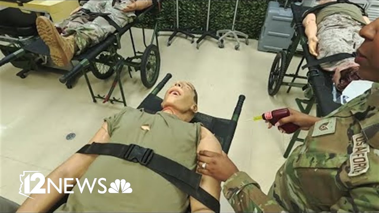 Inside the Luke Air Force Base medical simulation lab