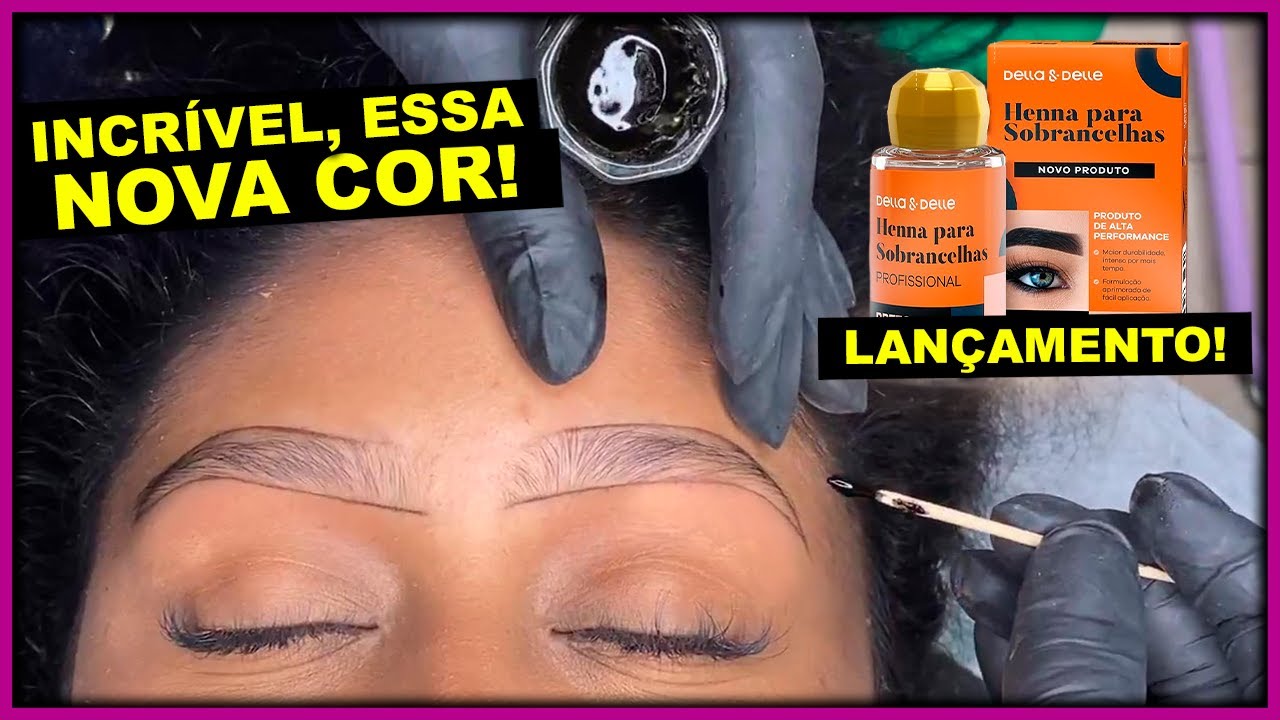Aplicação Da Nova Henna Da Della e Delle Preto Intenso Passo a Passo