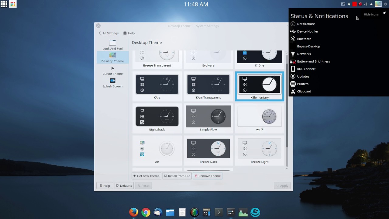 Customizing KDE Plasma 5 - System Settings - Themes