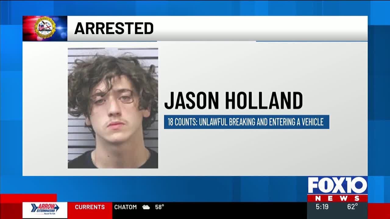 Mobile police send 1 to Metro Jail, another to Strickland Youth Center after 18 vehicles broken i...