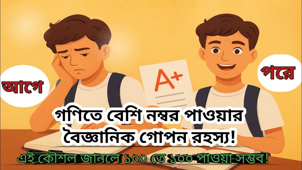 🎯 গণিতে বেশি নম্বর পাওয়ার বৈজ্ঞানিক গোপন রহস্য | The Scientific Secret to Score High in Math