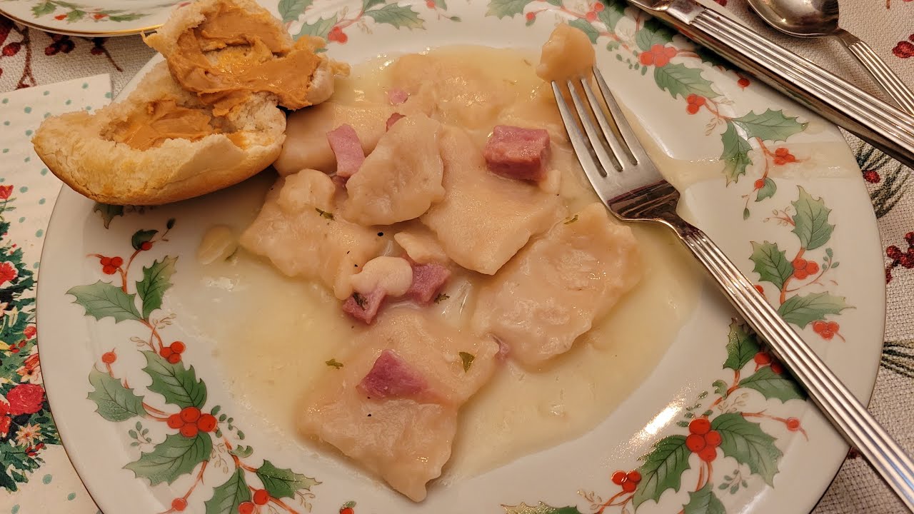 Authentic Pennsylvania Dutch ham pot pie with Grandma Judy