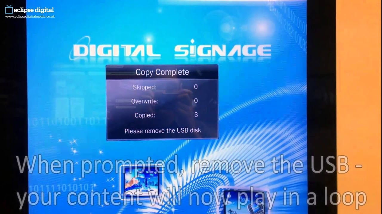 USB Updated Digital Signage Advertising Displays - Simple, Easy , Effective Digital Signage