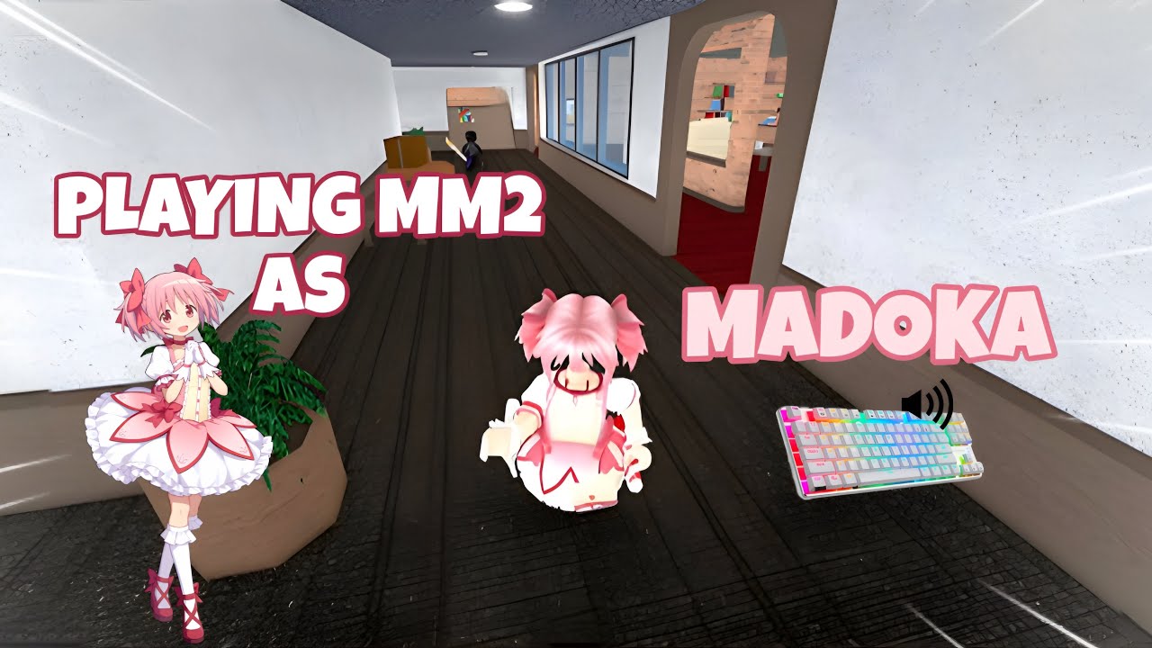 MADOKA DESTROYS TEAMERS IN MM2 + GAMEPLAY (KEYBOARD ASMR)