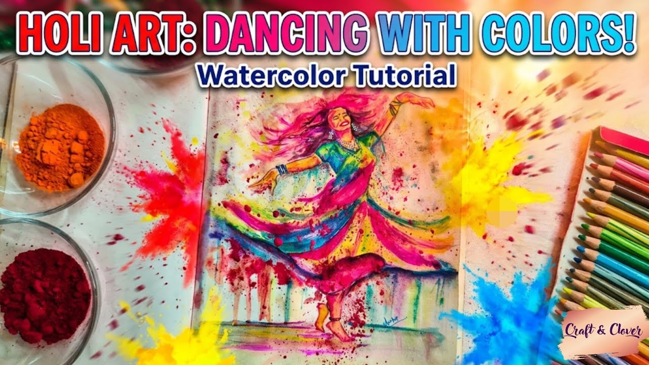 Festival Of Colours #holifestival #colours #art #tutorial #painting #viral #festivalvibes #holi