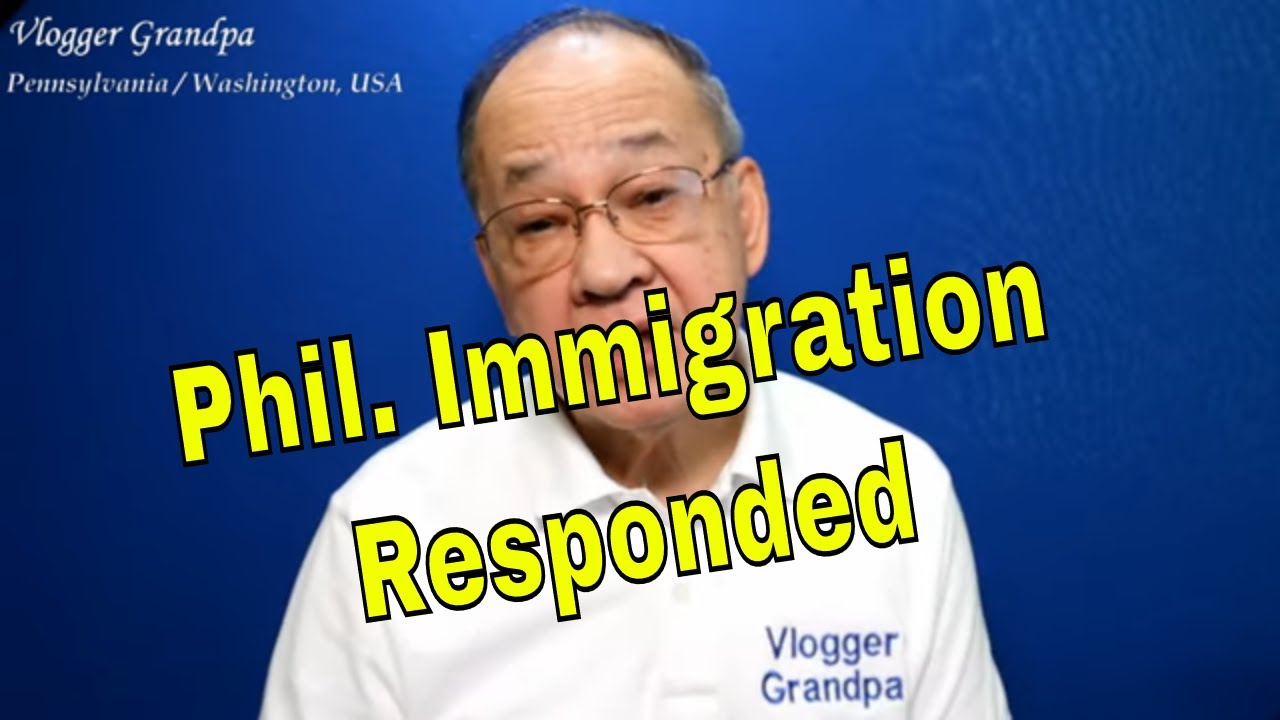 Philippine Immigration's Response to My Question